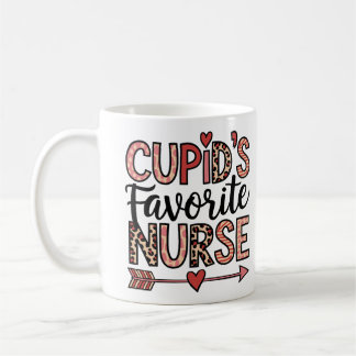 Taza De Café Personalized Cupid's Favorite Nurse Mug