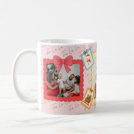 Taza De Café Personalized Cute Christmas Photo Collage 