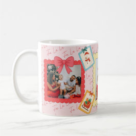 Taza De Café Personalized Cute Christmas Photo Collage 
