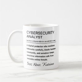 Taza De Café Personalized Cybersecurity Analyst Definition