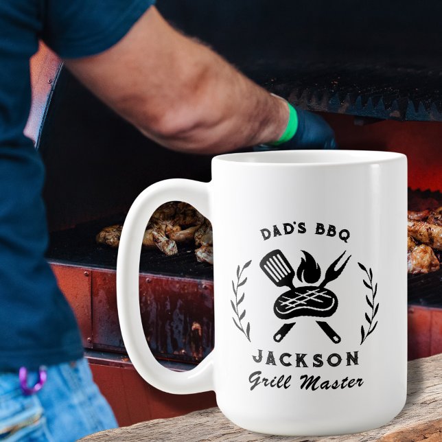 Taza De Café Personalized Dad's BBQ Barbeque Grill Master  (Subido por el creador)