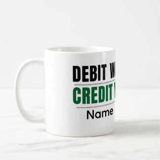 Taza De Café Personalized Debit Credit Mug – CA Student Coffee 
