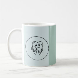 Taza De Café Personalized Dentist Name, Title & Clinic Logo Mug
