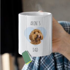 Taza De Café Personalized Dog Dad Valentine | Custom Pet 