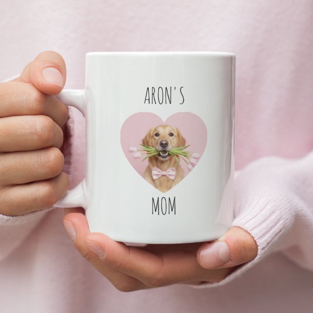 Taza De Café Personalized Dog Mom Mug with Photo | Custom Pet  (Subido por el creador)