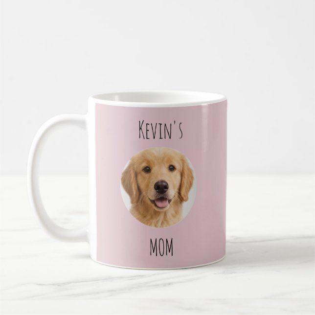 Taza De Café Personalized Dog Mom Photo Mug | Custom Gift (Izquierda)