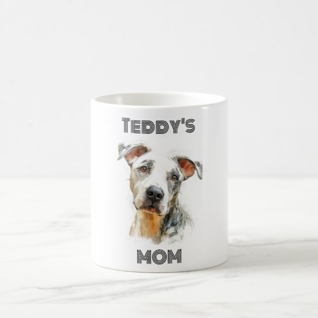 Taza De Café Personalized Dog Mom Photo Mug | Custom Gift (Centro)