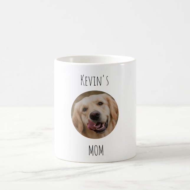 Taza De Café Personalized Dog Mom Photo Mug | Custom Gift (Centro)