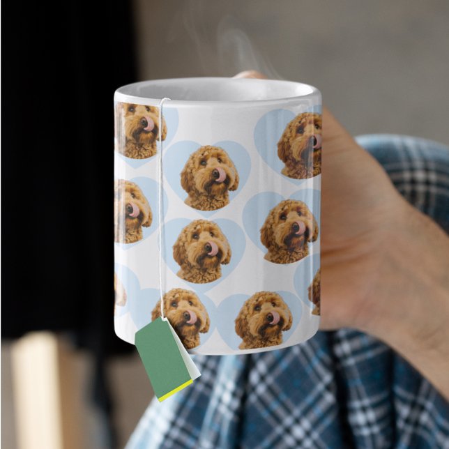 Taza De Café Personalized Dog Photo | Custom Pet Heart  (Subido por el creador)