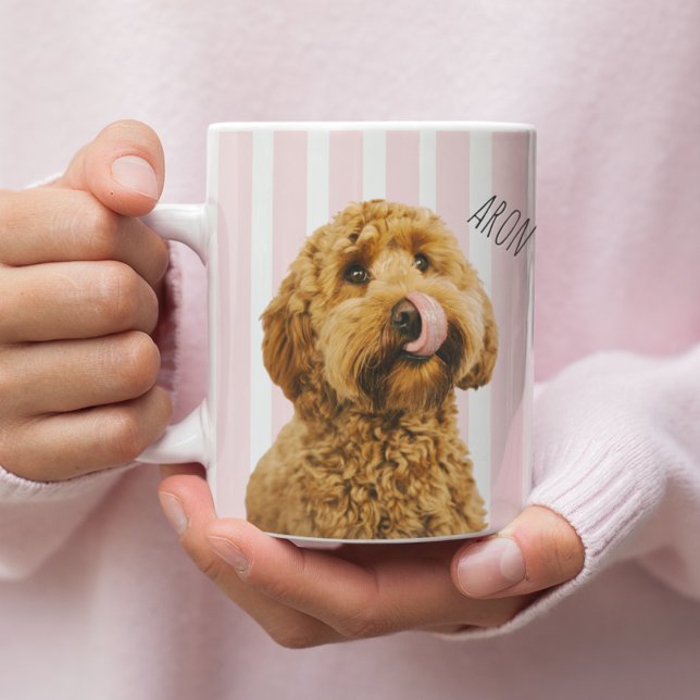 Taza De Café Personalized Dog Photo Pet Lover Gift (Subido por el creador)