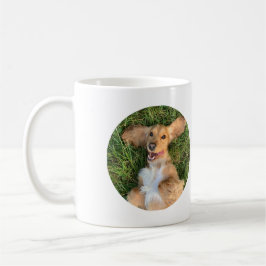 Taza De Café Personalized Dog Photo with Text | Custom Gift