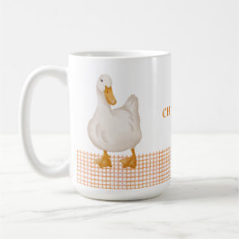 Taza De Café Personalized Duck – Cute Farm Animal Design