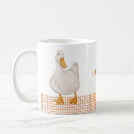 Taza De Café Personalized Duck Mug – Cute Farm Animal Design wi