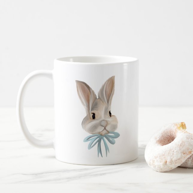 Taza De Café Personalized Easter Bunny Mug (Con donut)