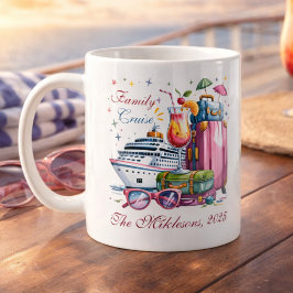 Taza De Café Personalized Family Cruise Name Year