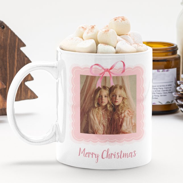Taza De Café Personalized Family Photo Merry Christmas Mug (Subido por el creador)