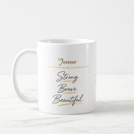 Taza De Café Personalized Floral Botanical Women's Day Coffee 