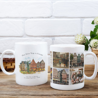 Taza De Café Personalized Frankfurt Germany Travel Photo Mug