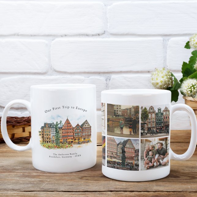 Taza De Café Personalized Frankfurt Germany Travel Photo Mug (Subido por el creador)