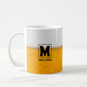 Taza De Café Personalized Frosted Beer Mug with Custom Name