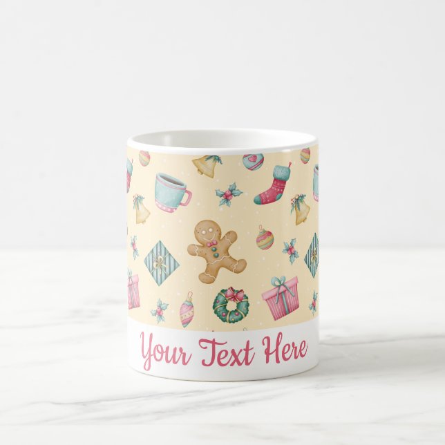Taza De Café Personalized Gingerbread Christmas Mug (Centro)