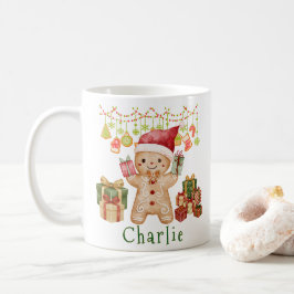 Taza De Café Personalized Gingerbread Cookie Man Christmas