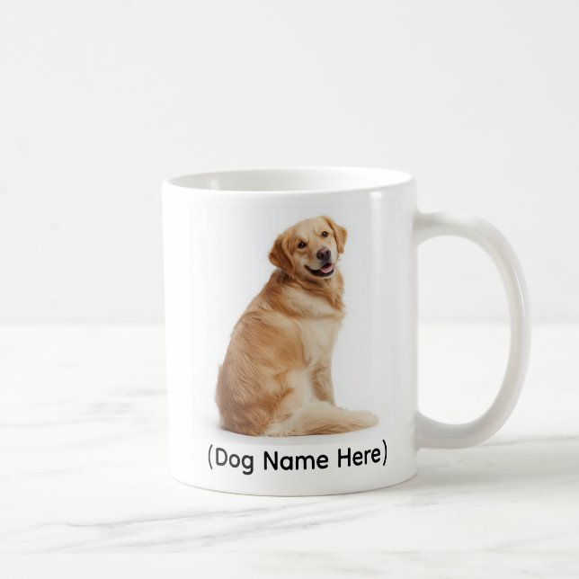 Taza De Café Personalized Golden Retriever “I Own You” (Derecha)
