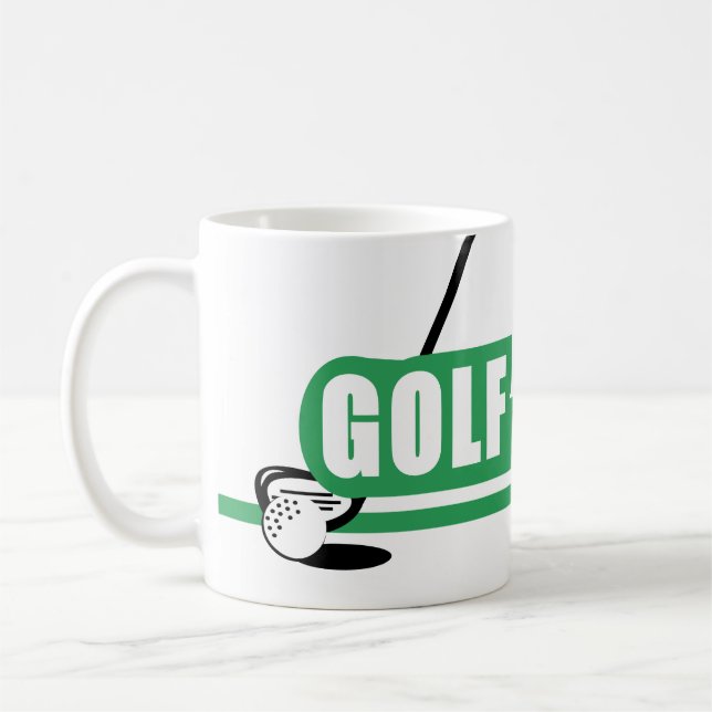 Taza De Café Personalized Golfer Mugs (Izquierda)