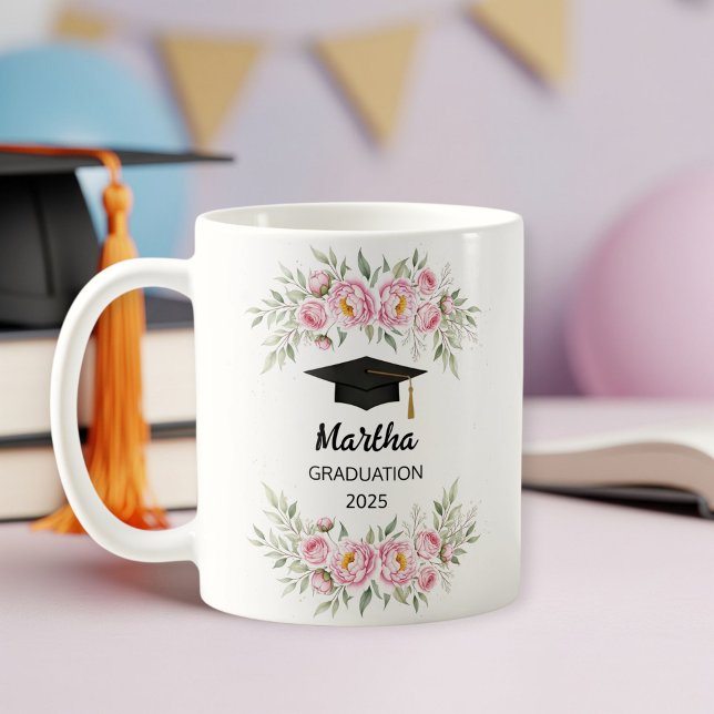 Taza De Café Personalized graduation gift for her, graduate mug (Subido por el creador)