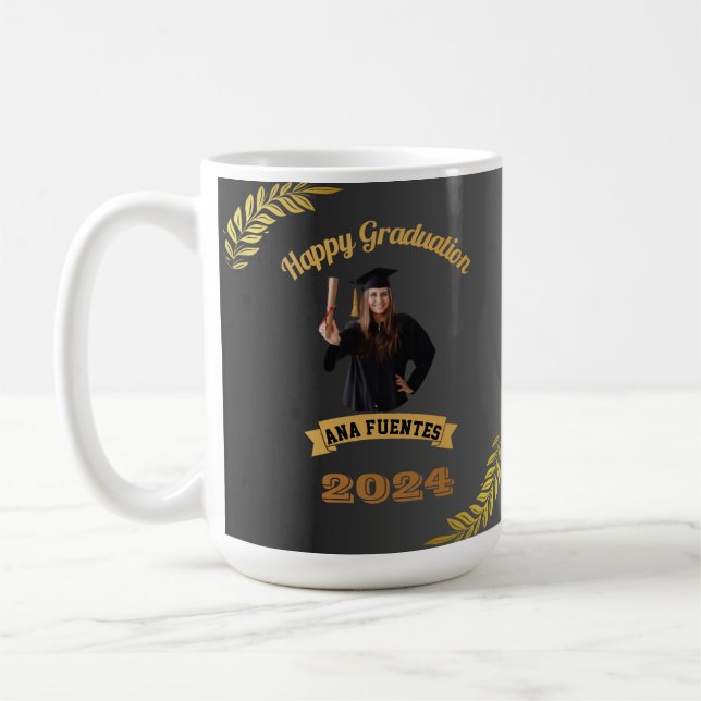 Taza De Café personalized graduation mug (Izquierda)