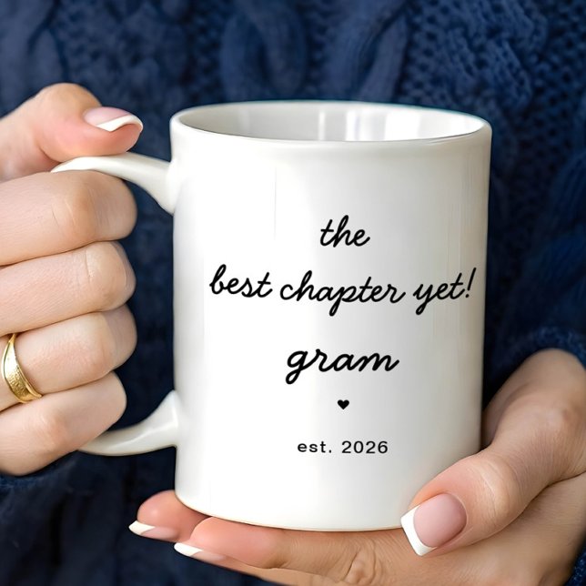 Taza De Café Personalized Gram Mug Best Chapter Yet (Subido por el creador)