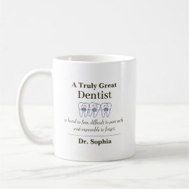 Taza De Café Personalized Great Dentist Appreciation Gift Coffe