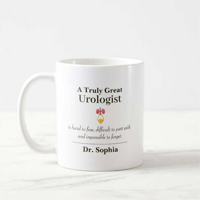 Taza De Café Personalized Great Urologist Appreciation Gift (Izquierda)