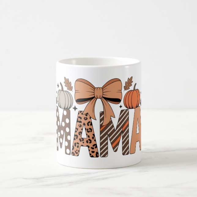 Taza De Café Personalized Halloween Mama – Cute Spooky (Centro)