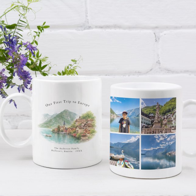 Taza De Café Personalized Hallstatt Austria Travel Photo Mug (Subido por el creador)