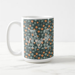 Taza De Café Personalized Hand-Drawn Floral Mug
