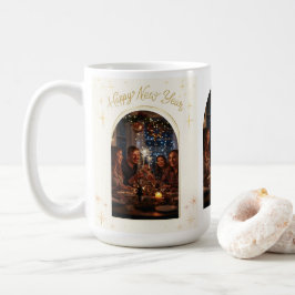 Taza De Café Personalized Happy New Year Greeting with my Photo