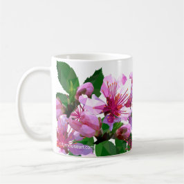 Taza De Café Personalized Low Poly Cherry Blossom Coffee