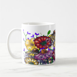 Taza De Café Personalized Miss Taylor Wildflower Coffee Coffee