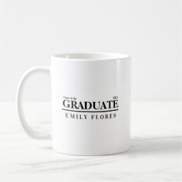 Taza De Café Personalized Modern trendy graduate class of 2025