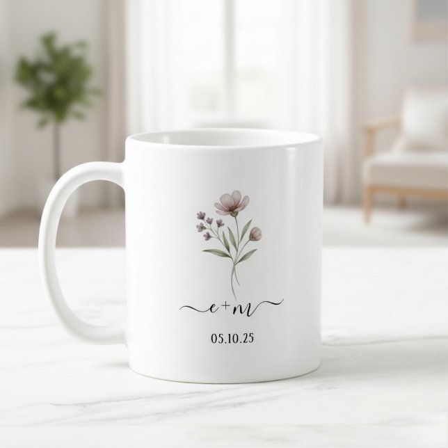 Taza De Café Personalized Mr & Mrs coffee mugs, Engagement  (Subido por el creador)