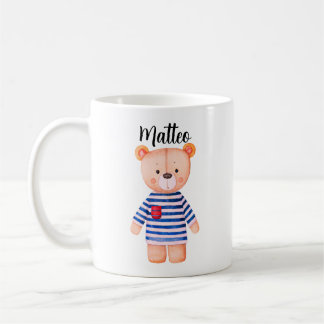 Taza De Café Personalized Mug Bear with Name