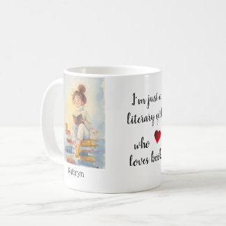 Taza De Café Personalized Mug "Literary Girl"
