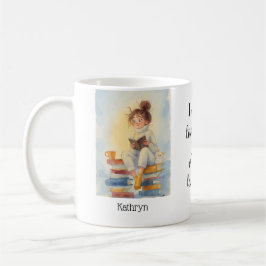 Taza De Café Personalized Mug "Literary Girl"
