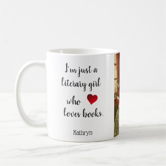 Taza De Café Personalized Mug "Literary Girl"