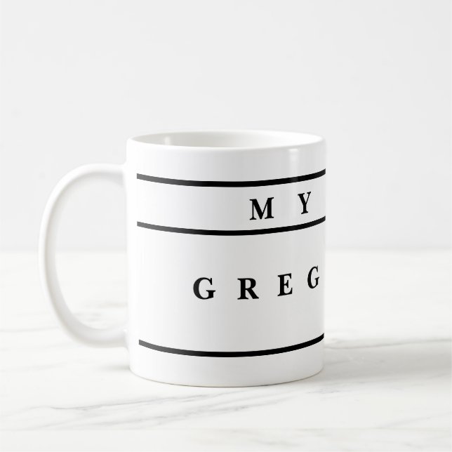 Taza De Café personalized Mugs With Names (Izquierda)