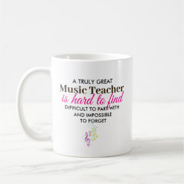 Taza De Café Personalized Music Teacher Appreciation gift