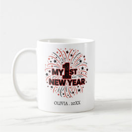 Taza De Café Personalized My First New Year Mug – Custom Name