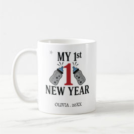 Taza De Café Personalized My First New Year Mug – Custom Name