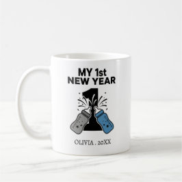 Taza De Café Personalized My First New Year Mug – Custom Name